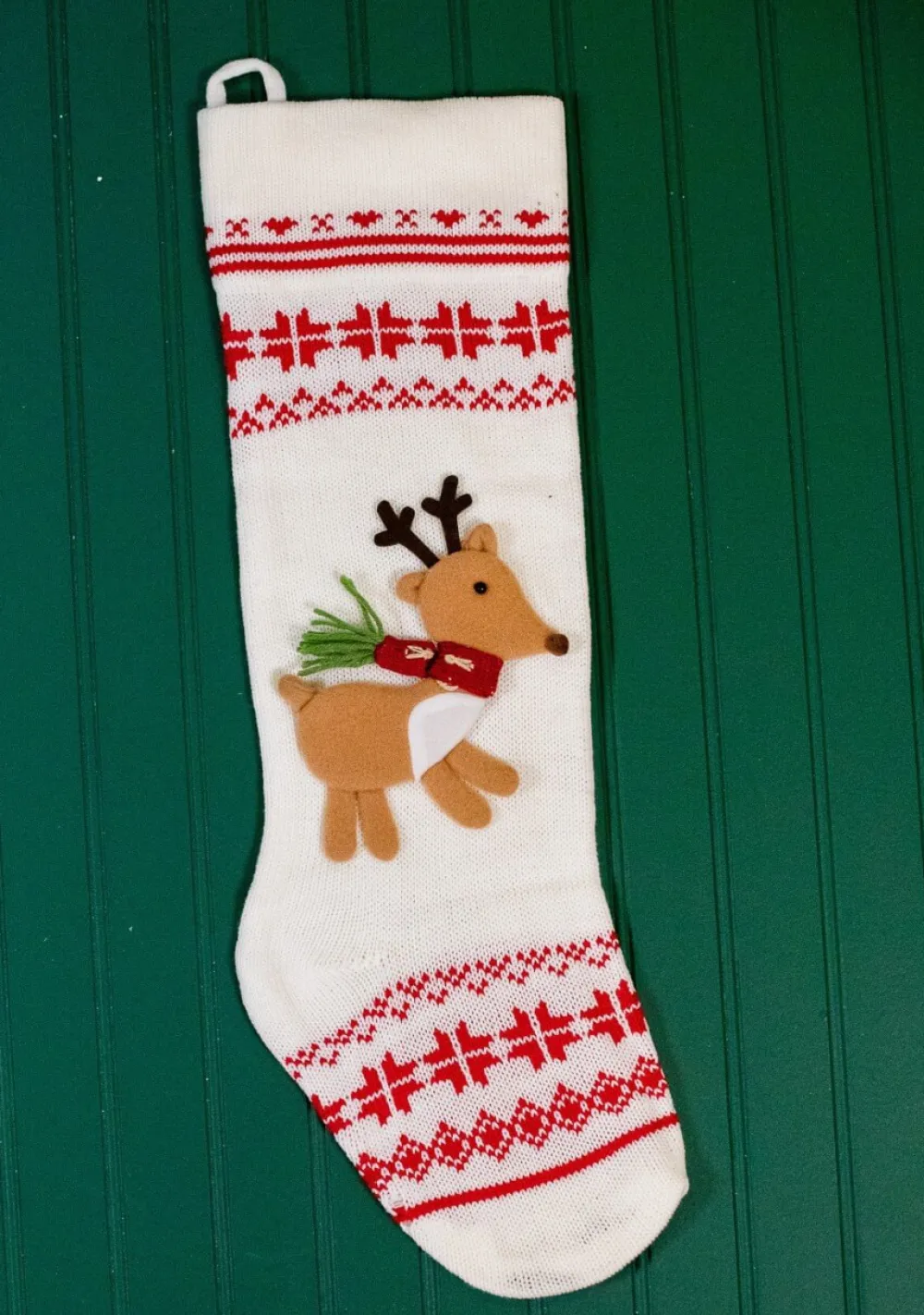 Decorator's Warehouse Knit Fabric Very Merry Stocking > Christmas Textiles|Christmas Decor