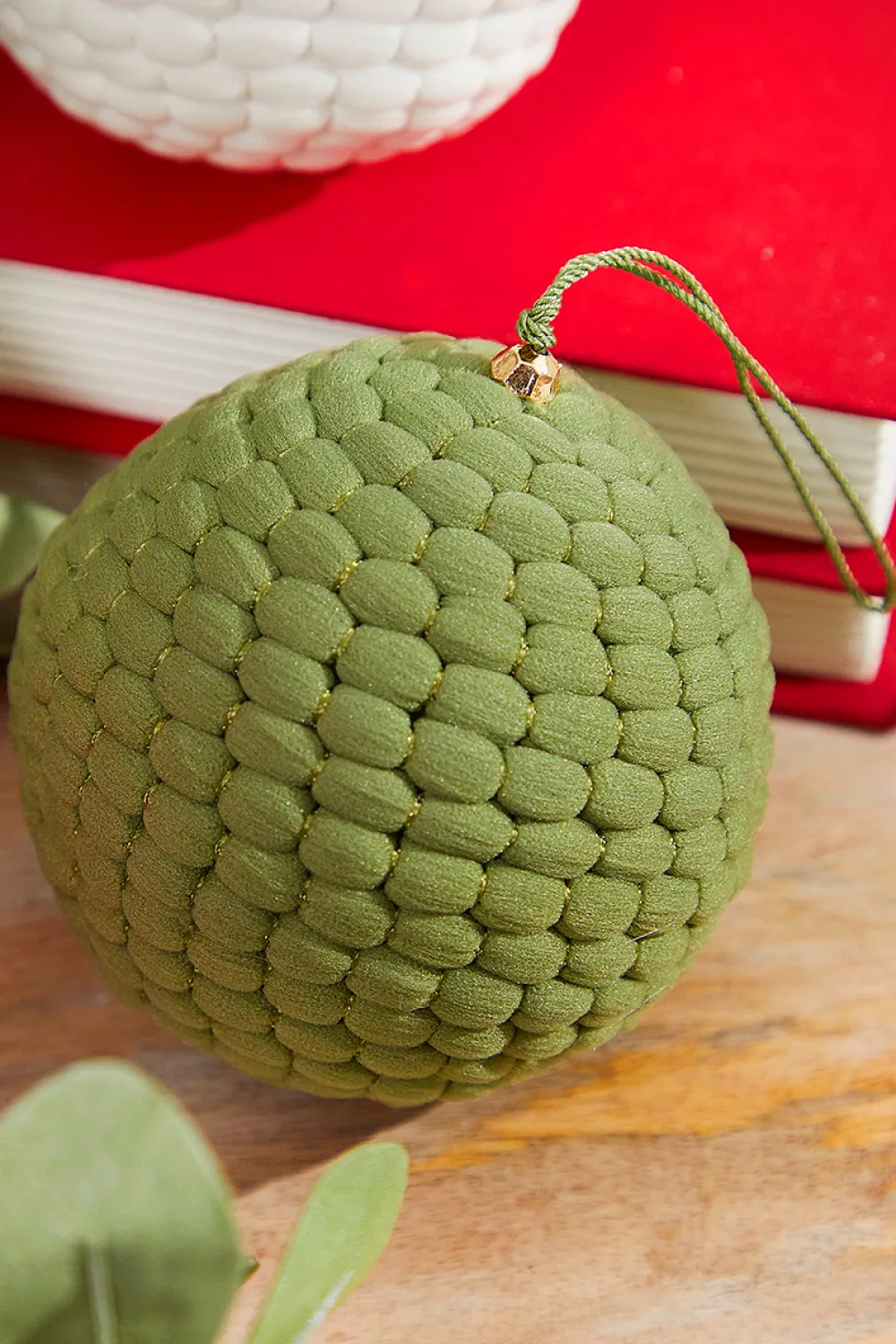 Decorator's Warehouse 4" Knit Pom Pom Ball Ornament > Christmas Ornaments|Believe