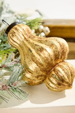 Decorator's Warehouse 6" Large Matte Gold Turban Ornament > Christmas Decor|Christmas Ornaments