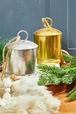 Decorator's Warehouse 7” Large Metal Bell > Christmas Ornaments|Winter Woodland