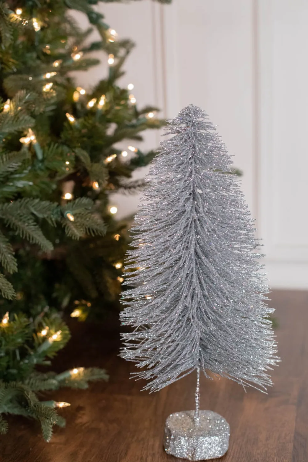 Decorator's Warehouse 15" Large Metallic Bottle Brush Tree > Tabletop & Accent Trees|Christmas Accents