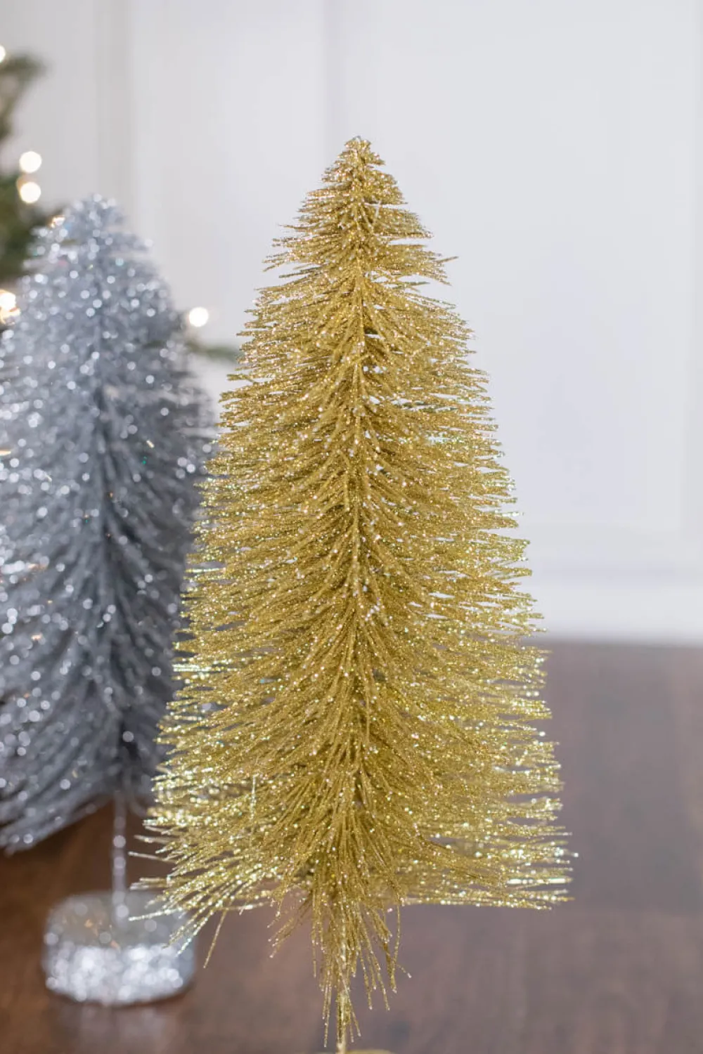Decorator's Warehouse 15" Large Metallic Bottle Brush Tree > Tabletop & Accent Trees|Christmas Accents