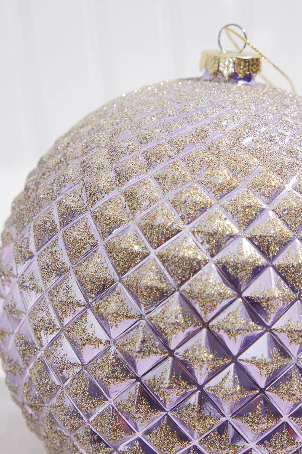 Decorator's Warehouse 6" Lavender Gold Ball Ornament > Christmas Ornaments|Santa'S Sweet Shoppe