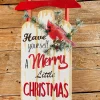 Decorator's Warehouse 31" LED BTY/TMR "Merry Christmas" Sleigh > Cardinal|Christmas Accents