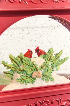 Decorator's Warehouse 11" LED Cardinal Lantern Waterglobe > Cardinal|Christmas Decor