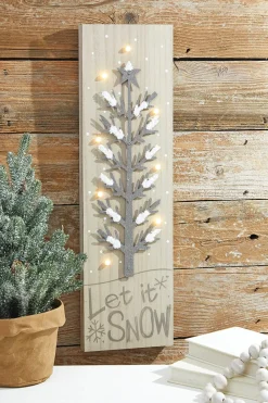 Decorator's Warehouse 24” LED Holiday Tree Wall Decor > Winter Woodland|Christmas Decor