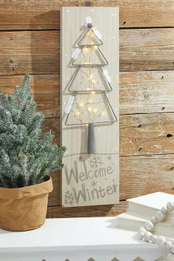 Decorator's Warehouse 24” LED Holiday Tree Wall Decor > Winter Woodland|Christmas Decor