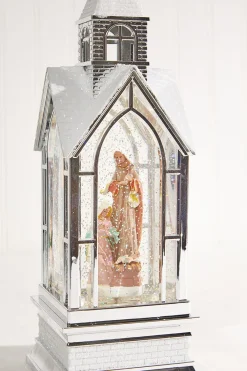 Decorator's Warehouse 12" LED Nativity in Church Waterglobe > Christmas Decor|Nativity Sets