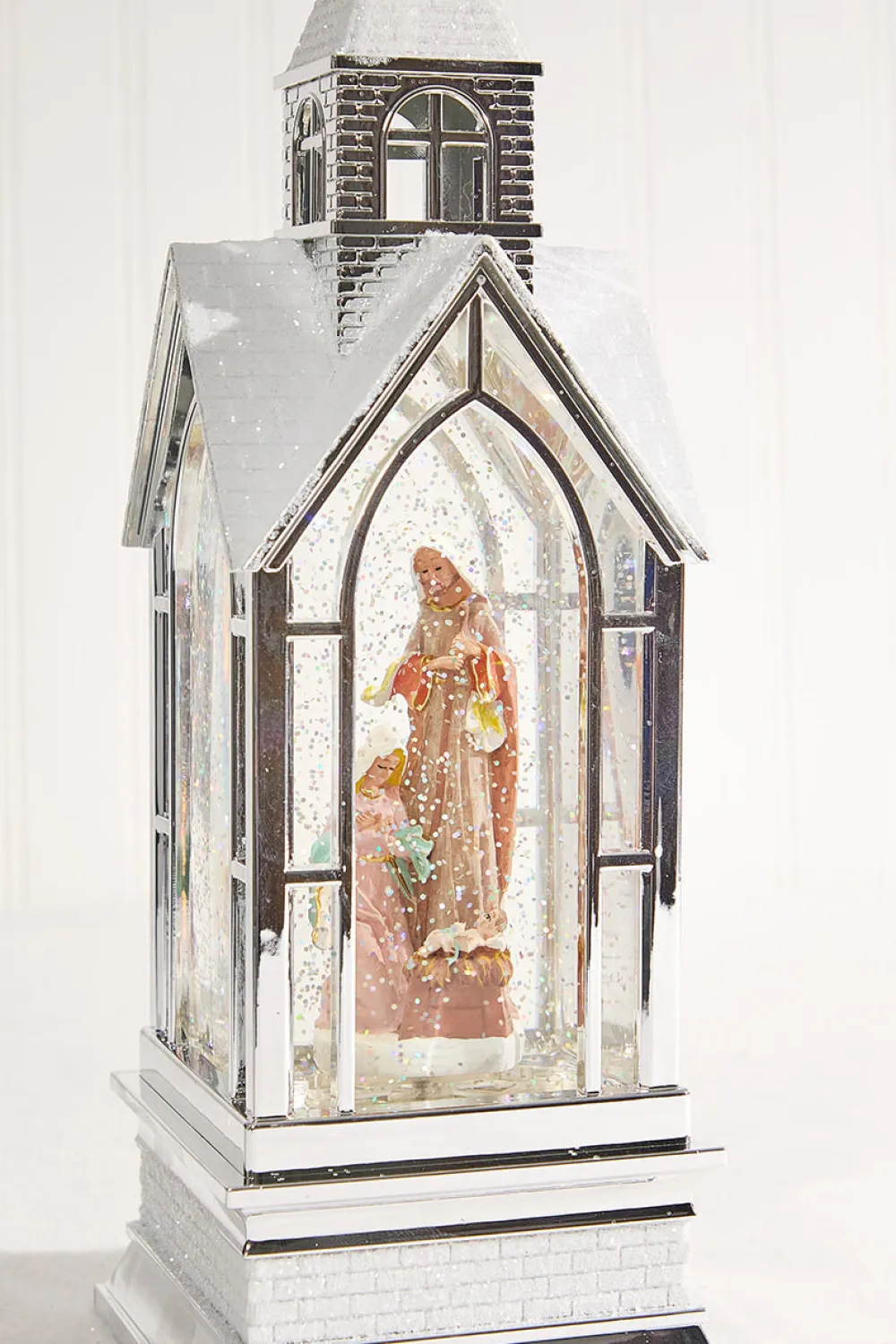 Decorator's Warehouse 12" LED Nativity in Church Waterglobe > Christmas Decor|Nativity Sets