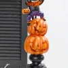 Decorator's Warehouse 21" LED Resin Pumpkin and Cat Stack > Halloween|Halloween