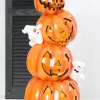 Decorator's Warehouse 28" LED Resin Pumpkin Stack with Ghost > Halloween|Halloween