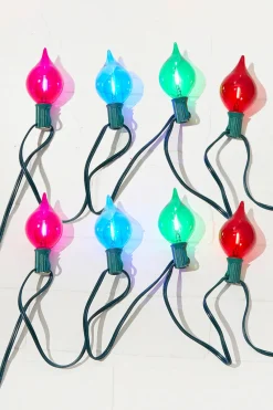 Decorator's Warehouse 128" LED Retro Kismet Light Strand X8 - Multi > Vintage Christmas Lights|Indoor Lighting
