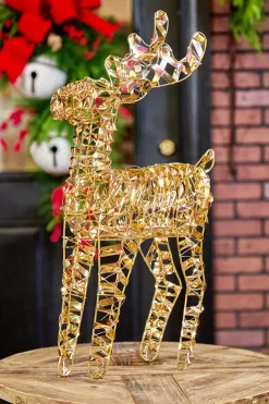 Decorator's Warehouse 2.2' LED Standing Reindeer - 100L Battery Operated > Outdoor Decor|Outdoor Decor