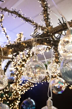 Decorator's Warehouse LED String Lights with Clear Balls - 6" Orbs > Christmas Decor|Indoor Lighting