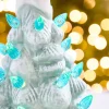 Decorator's Warehouse 15" Light Blue Ceramic LED Tree > Tabletop & Accent Trees|Retro Brites