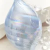 Decorator's Warehouse 4" - 7" Light Blue Iridescent Glass Ornament > Retro Brites|Christmas Decor