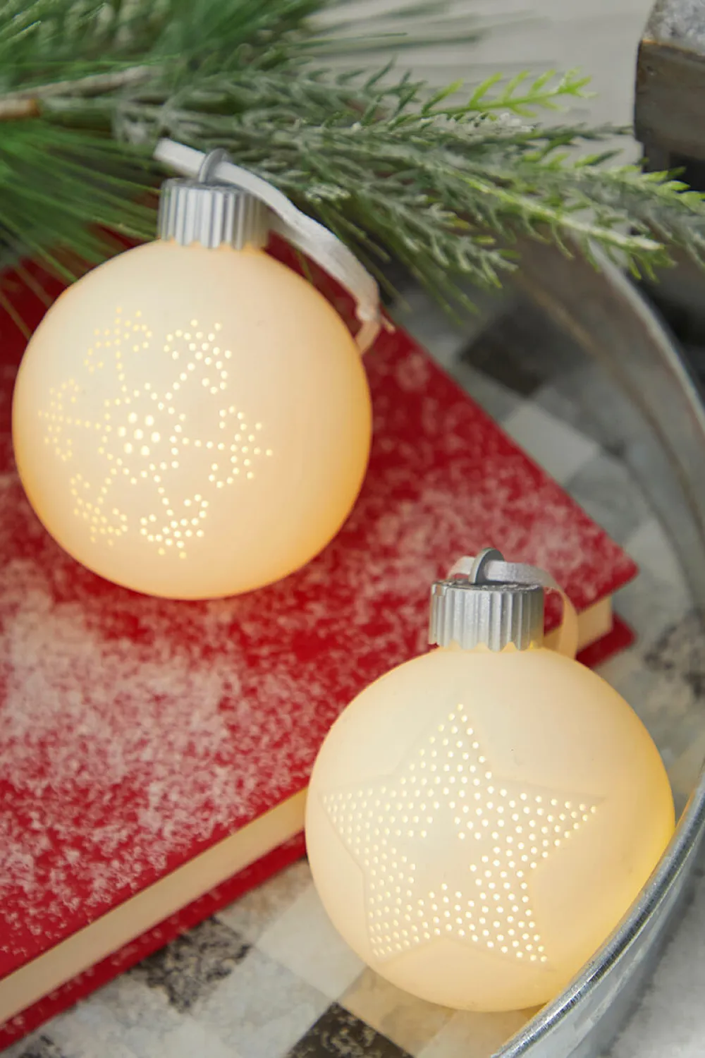 Decorator's Warehouse 4” Lighted Ceramic Ball Ornament > Best Sellers|Christmas Ornaments