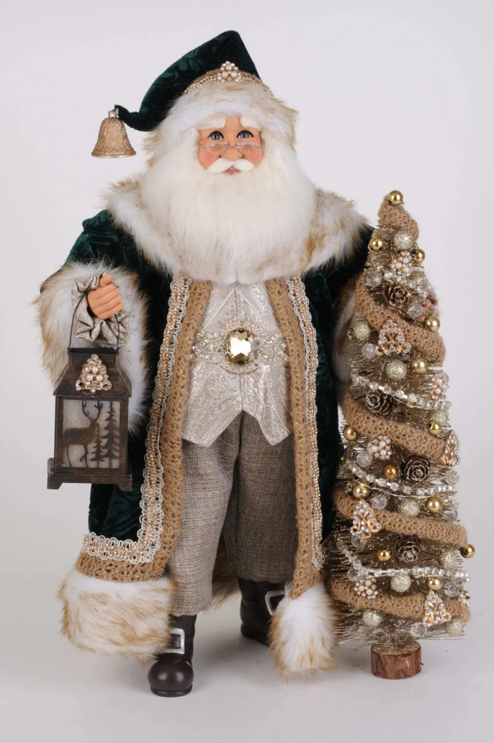 Decorator's Warehouse Lighted Emerald Woods Santa > Karen Didion