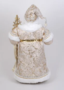 Decorator's Warehouse Lighted Gold Couture Santa > Karen Didion
