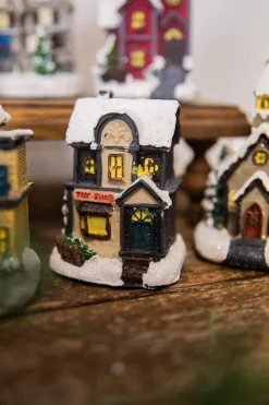 Decorator's Warehouse Lighted Holiday House with Battery Powered LEDs > Christmas Decor|Christmas Accents