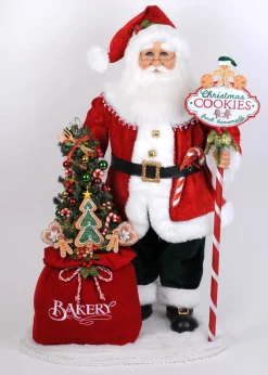 Decorator's Warehouse Lighted Mr. Claus Bakery Santa > Karen Didion