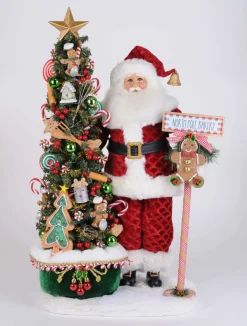 Decorator's Warehouse Lighted North Pole Bakery Santa > Karen Didion