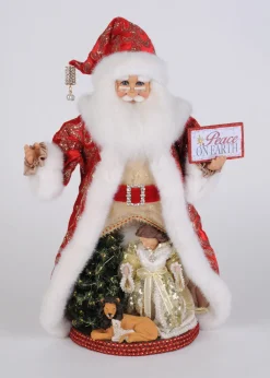 Decorator's Warehouse Lighted Peace on Earth Santa > Karen Didion