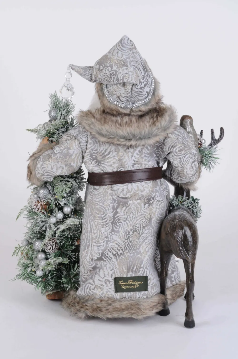 Decorator's Warehouse Lighted Snow Covered Wilderness Santa > Karen Didion