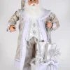 Decorator's Warehouse Lighted White Elegance Santa > Karen Didion