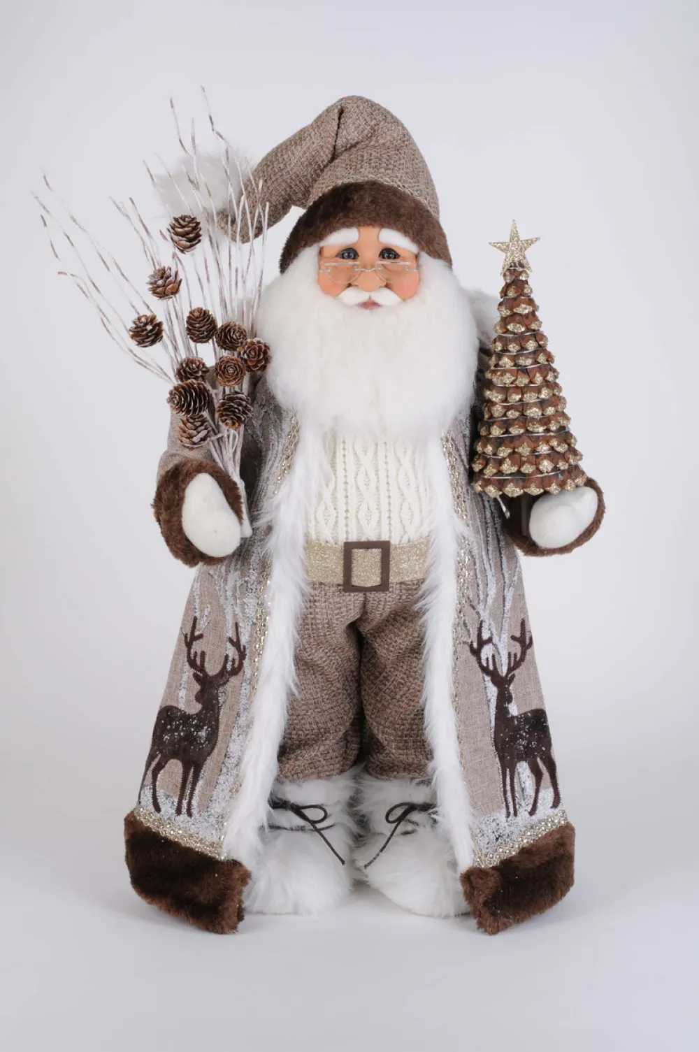 Decorator's Warehouse Lighted Winter Woods Santa > Karen Didion