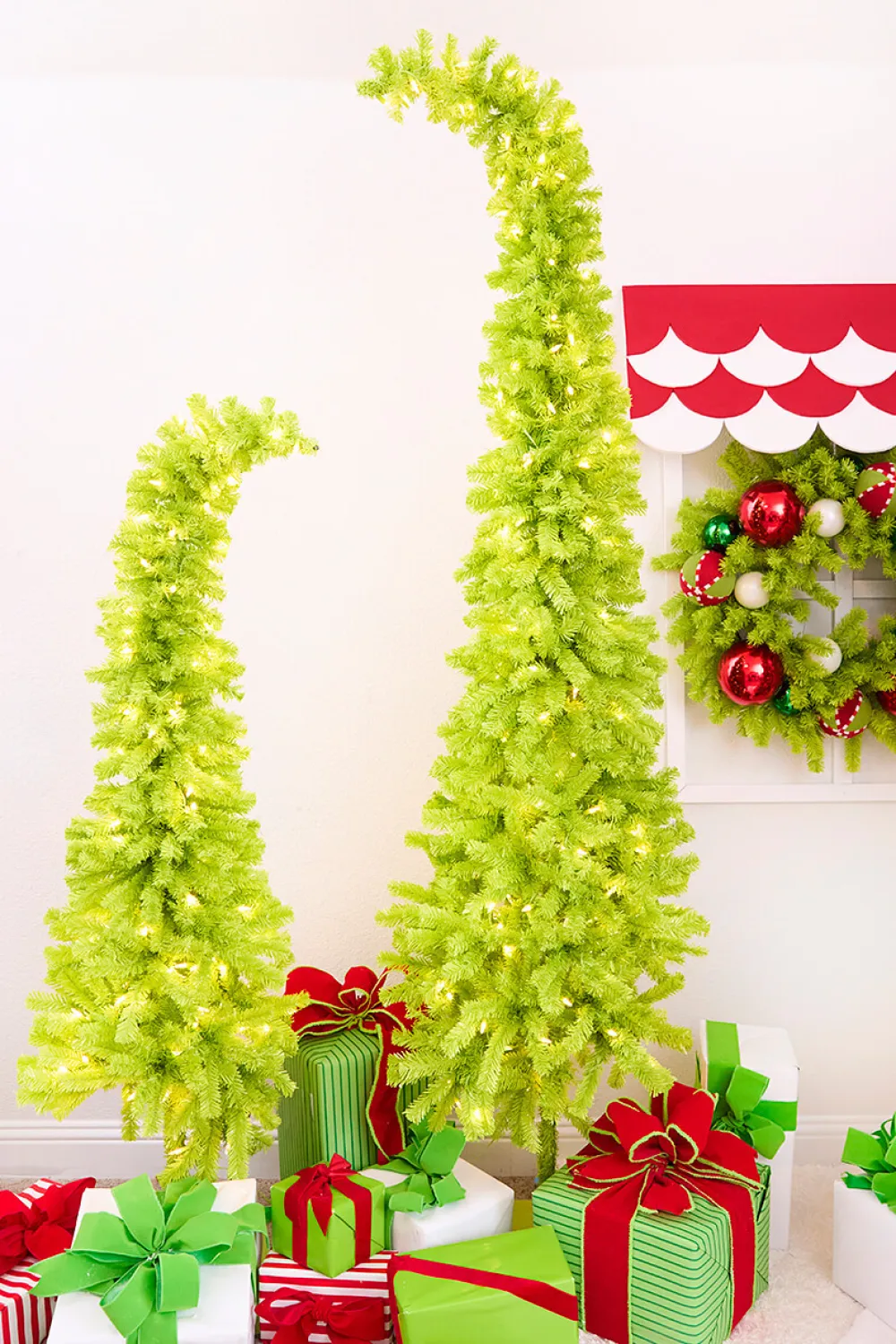 Decorator's Warehouse 7' Lime Green Whimsical Tree with LED Lights > Storyville Trees|Christmas Sale