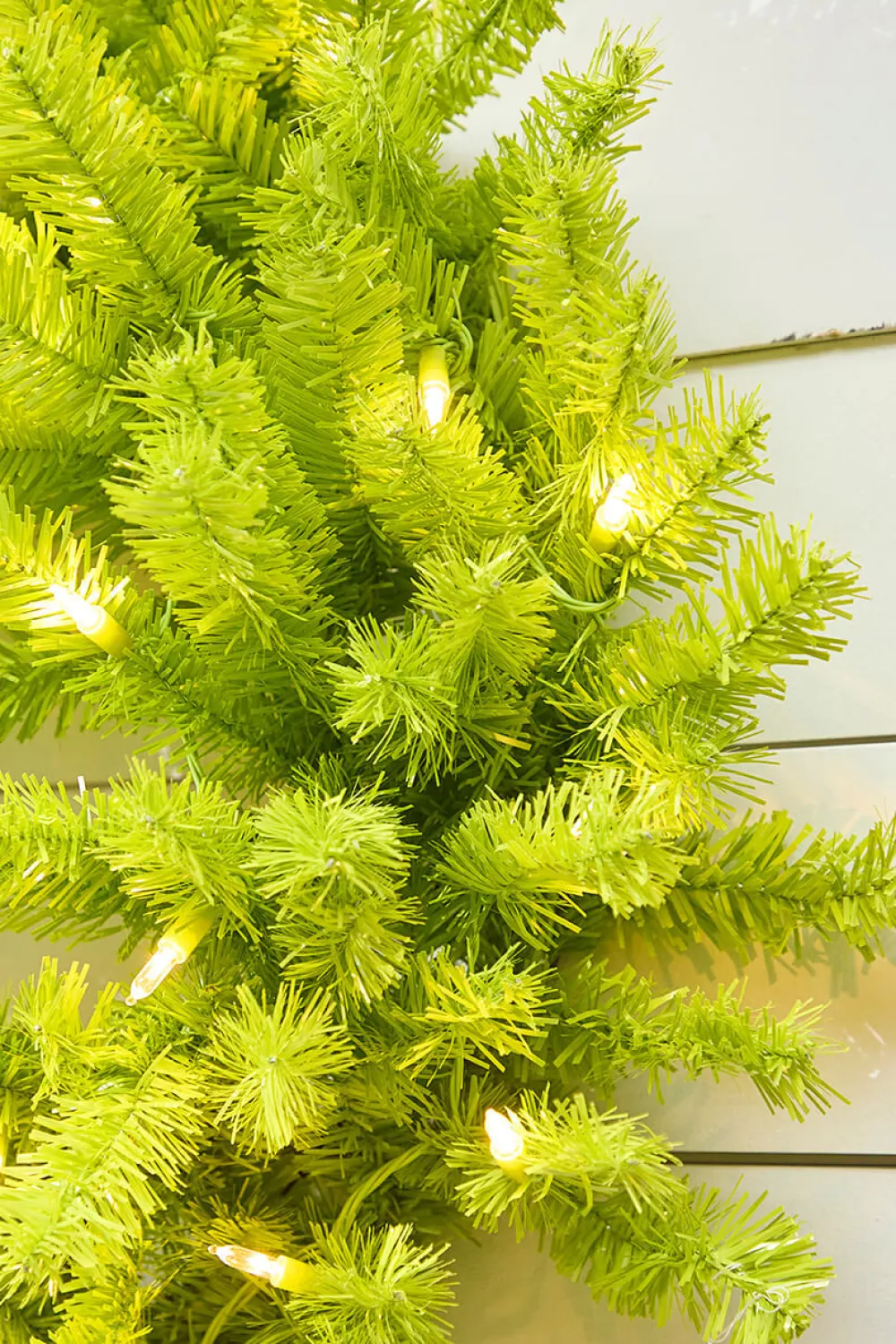 Decorator's Warehouse 30" Lime Green Wreath with LED Lights > Christmas Decor|Outdoor Lighting