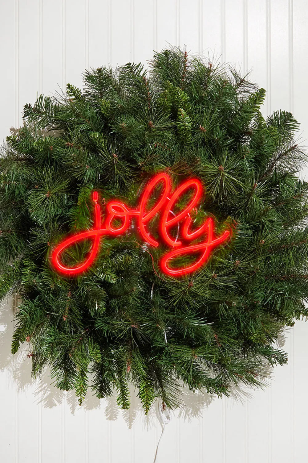 Decorator's Warehouse 14" Lit Neon Jolly Sign > Christmas Decor|Indoor Lighting