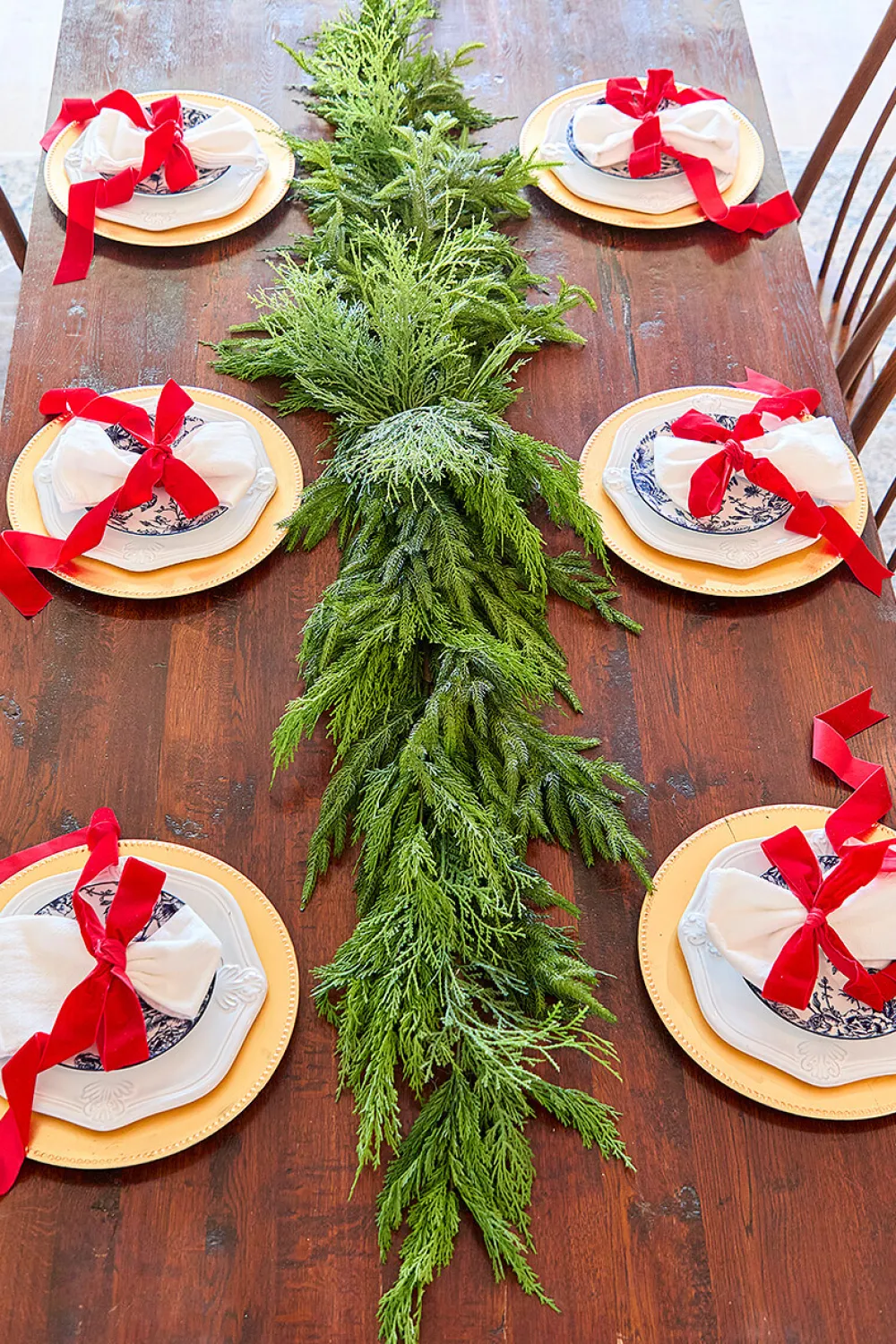 Decorator's Warehouse 72” Luxury Cyprus Norfolk Swag > Real Touch Garlands|Cardinal