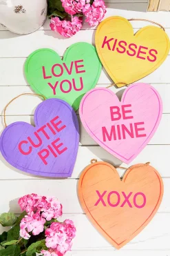 Decorator's Warehouse 12"L x 11.5"H Candy Hearts Sign > Christmas Decor|Valentine'S Decor