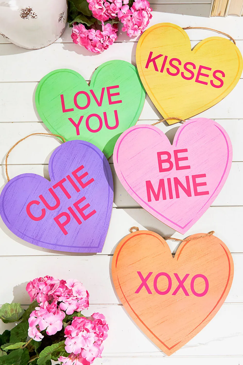 Decorator's Warehouse 12"L x 11.5"H Candy Hearts Sign > Christmas Decor|Valentine'S Decor