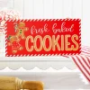 Decorator's Warehouse 12.5"L x 6"H "Fresh Baked Cookies" Sign > Gingerbread|Christmas Decor