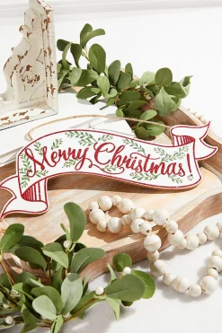 Decorator's Warehouse 15"L x 6.25"H Glitter Christmas Banner > Believe|Christmas Decor