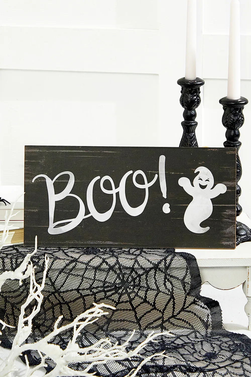 Decorator's Warehouse 12.5"L x 6"W Boo with Ghost > Halloween|Halloween