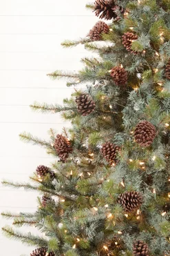 Decorator's Warehouse 9' Mammoth Pine Christmas Tree with 1,300 Lights > Green|9 Feet
