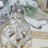 Decorator's Warehouse 8" Marquis Elizabethan Mercury Glass Ornament > Christmas Decor|Natural Elegance