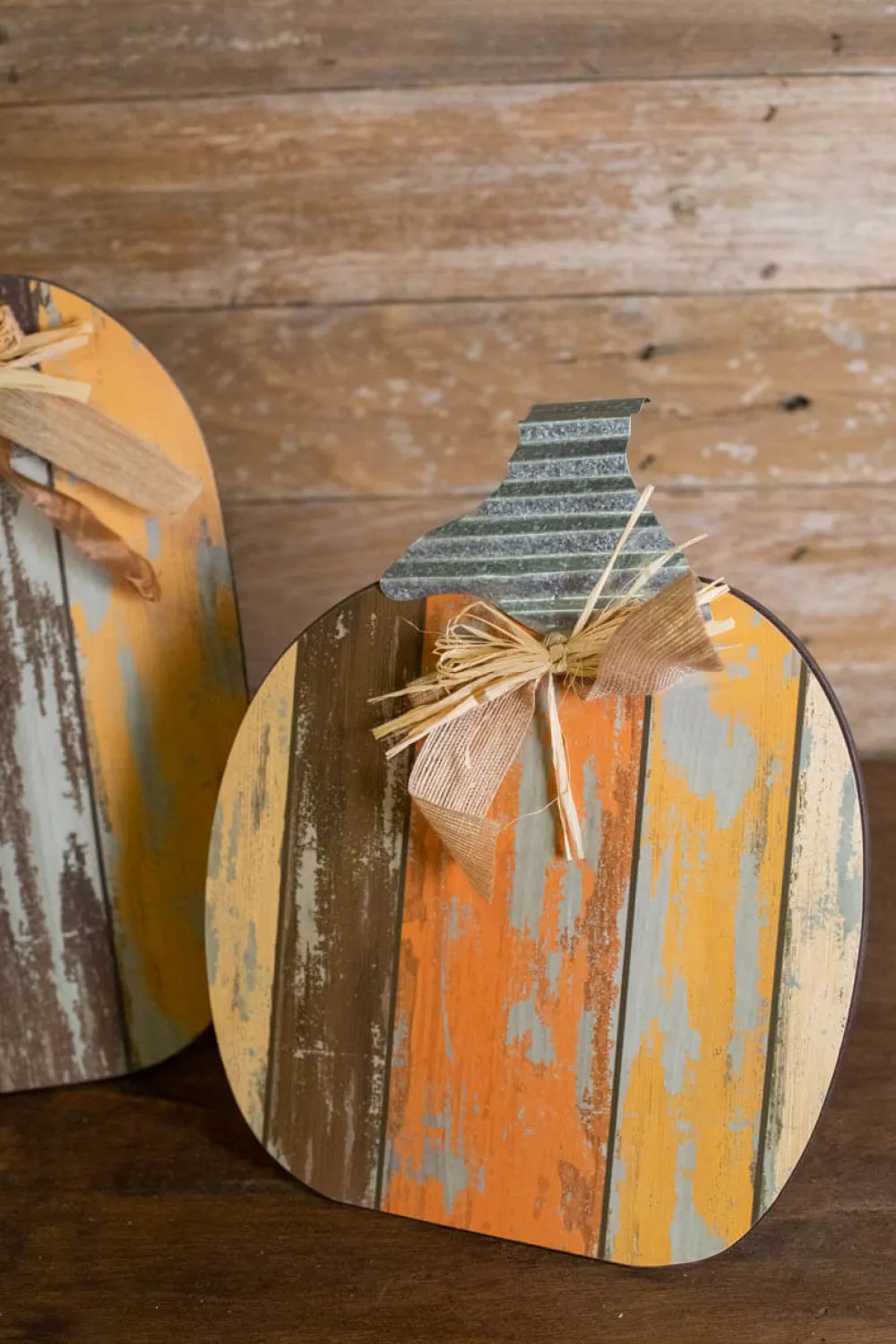 Decorator's Warehouse MDF Table Pumpkins - Set Of 2 > Fall Decor|Fall Decor
