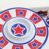 Decorator's Warehouse 15" Melamine Americana Chip & Dip Plate > Patriotic Decor|Patriotic Decor
