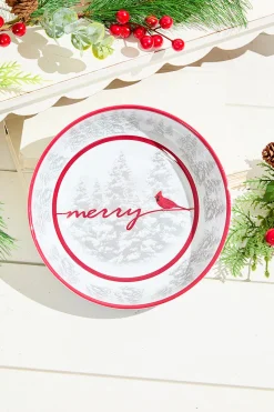 Decorator's Warehouse 7.95" Melamine Cardinal Design Bowl > Cardinal|Christmas Sale