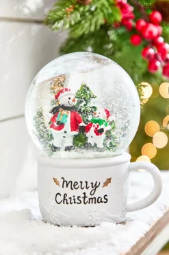 Decorator's Warehouse 7" Merry Christmas Snowman Globe > Christmas Decor|Farmhouse