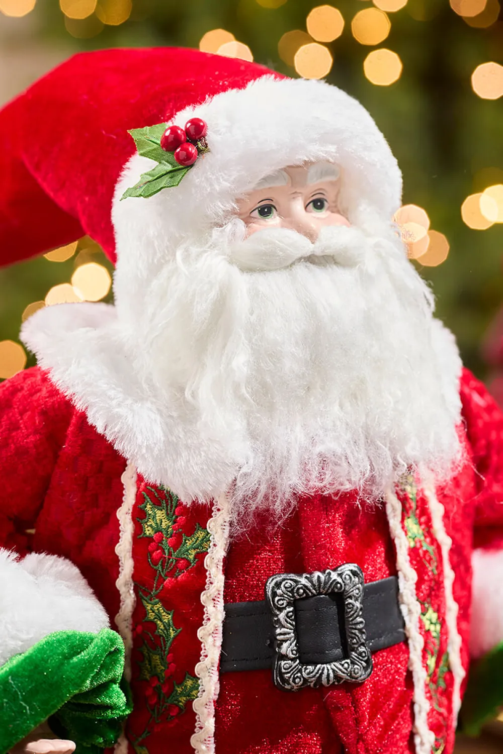 Decorator's Warehouse 18" "Merry Kissmas" Standing Santa > Cardinal|Santas & Angels