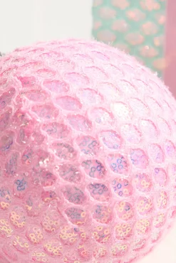Decorator's Warehouse 6" Mesh Ball Ornament - Pink > Christmas Decor|Valentine'S Decor