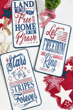 Decorator's Warehouse 23.8" Metal Americana Wall Decor > Patriotic Decor|Patriotic Decor