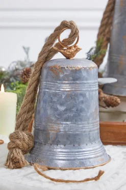 Decorator's Warehouse 8.5” Metal Bell with Bird > Christmas Ornaments|Winter Woodland