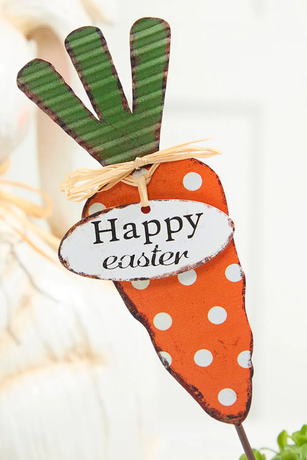 Decorator's Warehouse 13.9" Metal Easter Carrot Stake > Easter Decor|Easter Decor